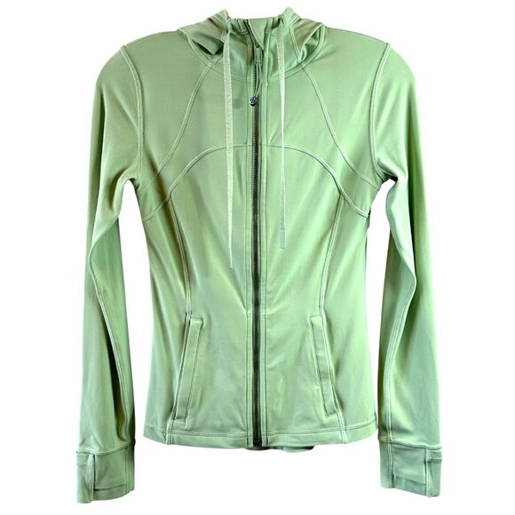 Lululemon Define Hooded Jacket Nulu Ideal Mint Size 4 - Picture 1 of 6